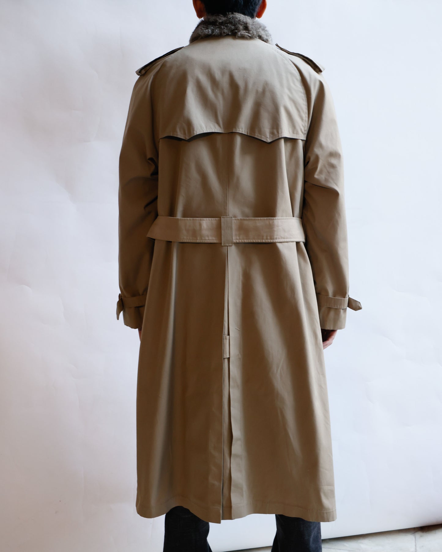 vintage 70's brooks brothers with fur trench coat