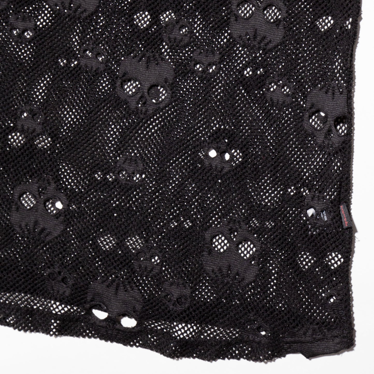 vintage tripp nyc skull mesh l/s