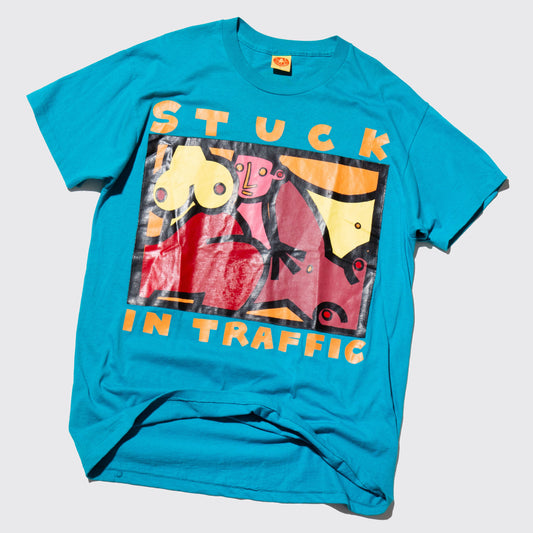 vintage 90's "Stuck in traffic" f*ck art t-shirt