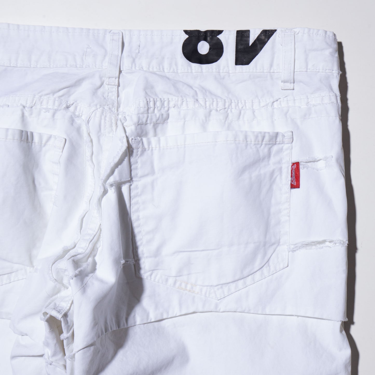 vintage euro slash layered trousers