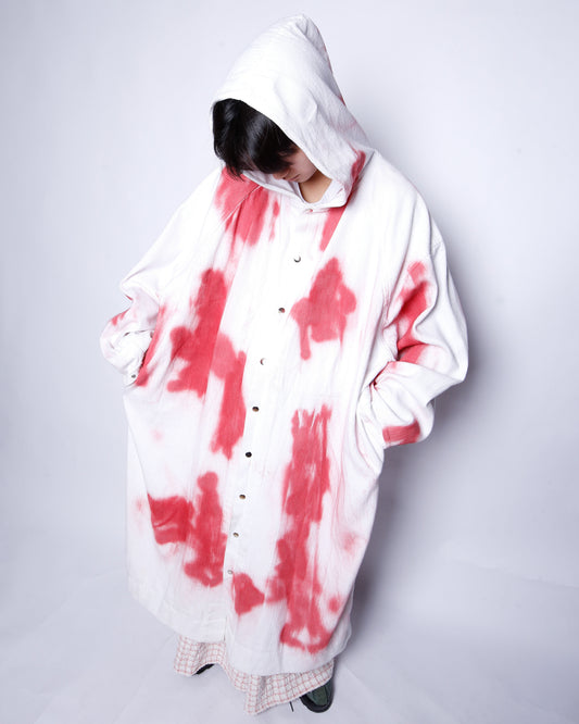 vintage accident dye jumbo coat