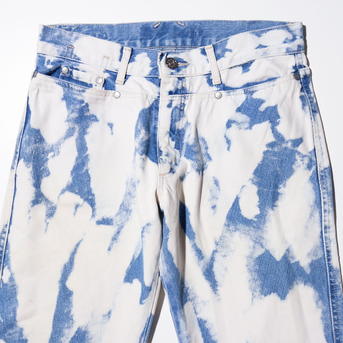 vintage breached flare jeans