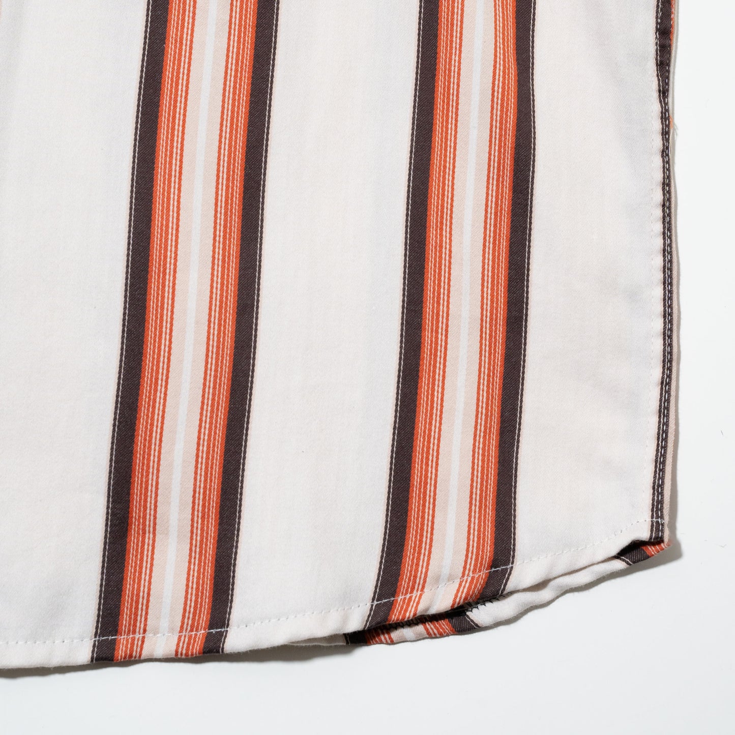vintage broderie stripe wide shirt