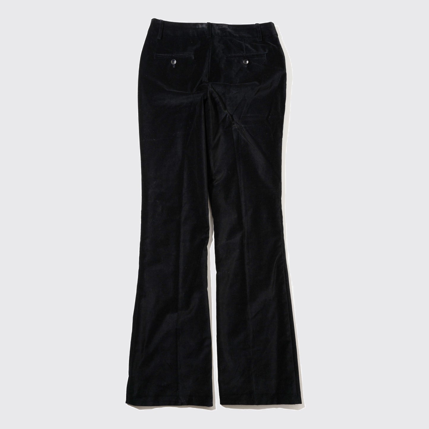 vintage velour flare trousers