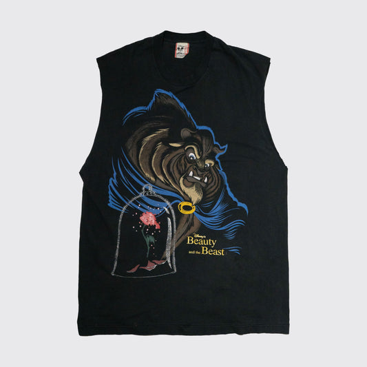 vintage 90's beauty and the beast loose h/s t-shirt