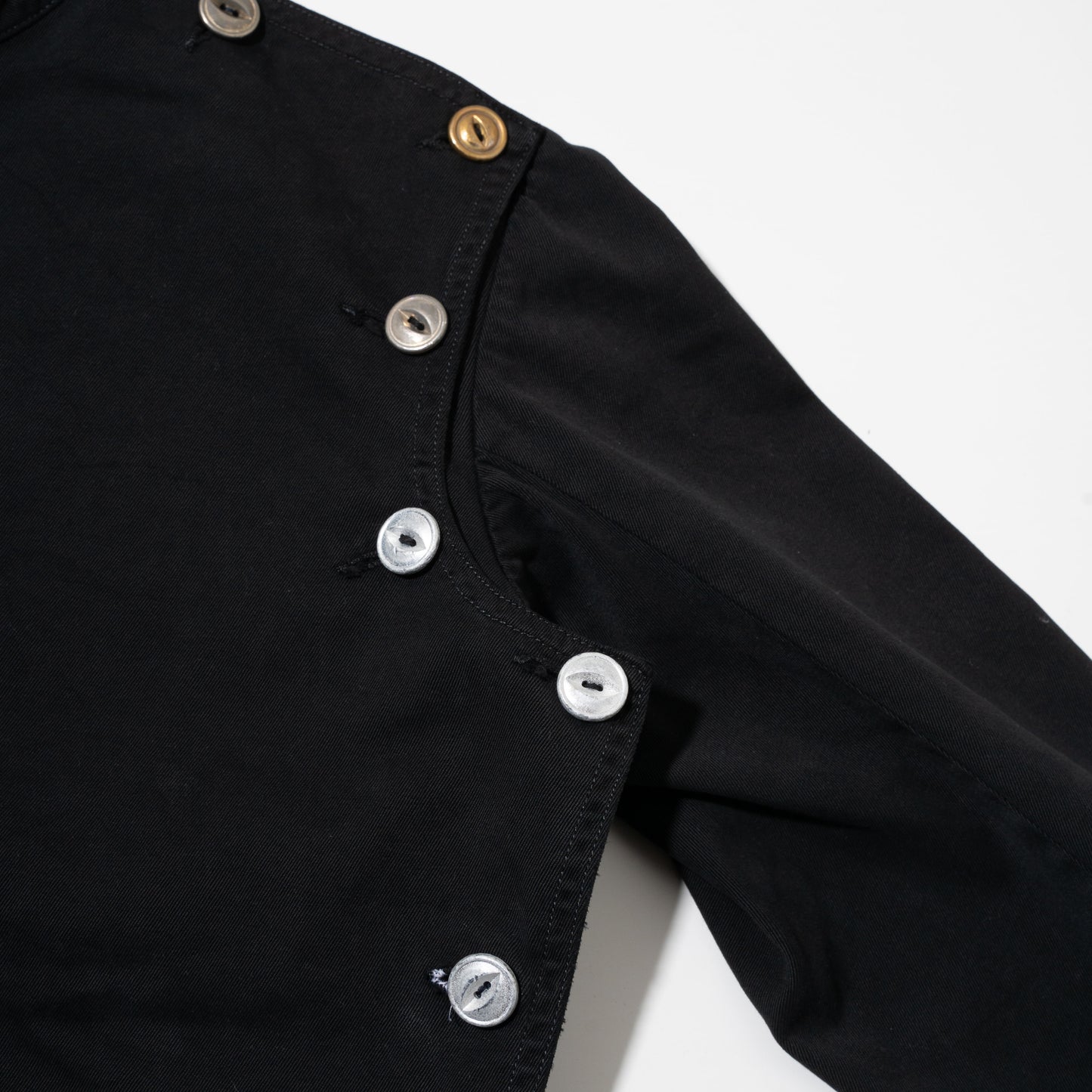 vintage french fencing jacket , black dye