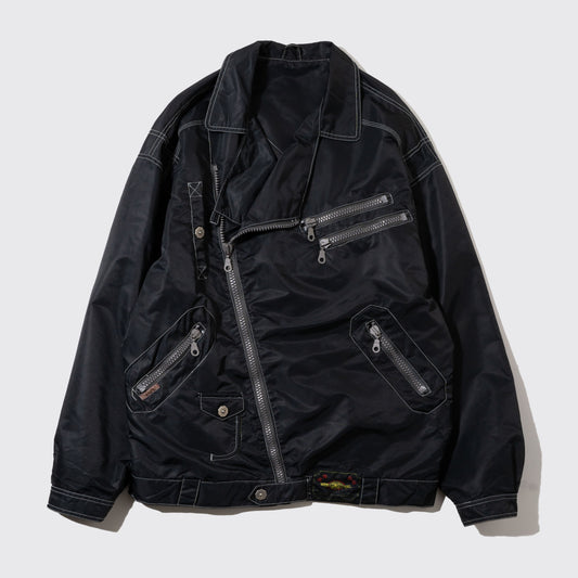 vintage loose nylon riders jacket