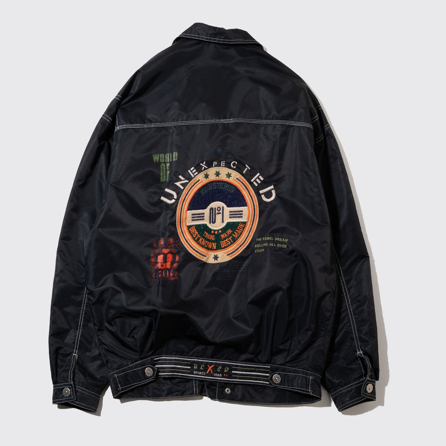vintage loose nylon riders jacket