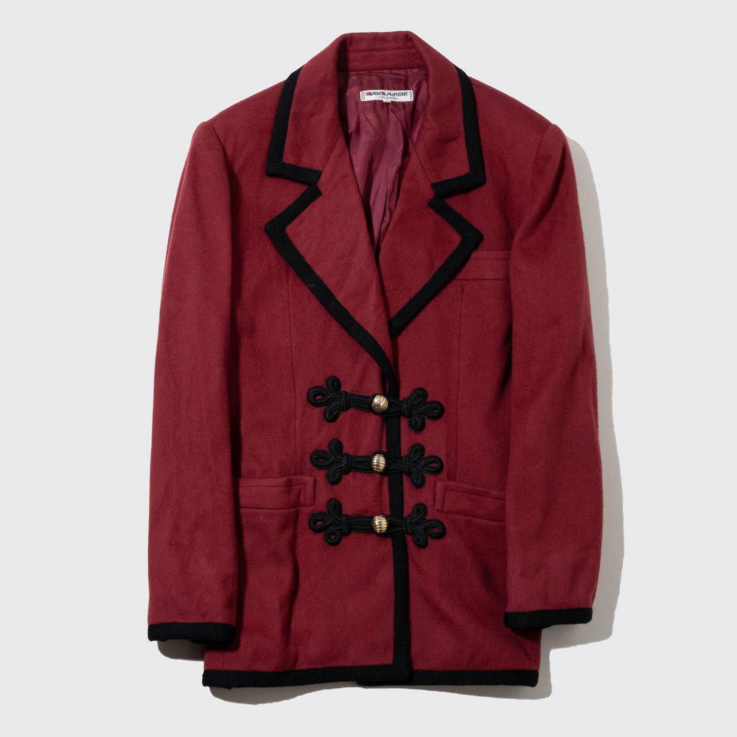 vintage 80's Yves Saint Laurent rive gauche wool naporeon blazer