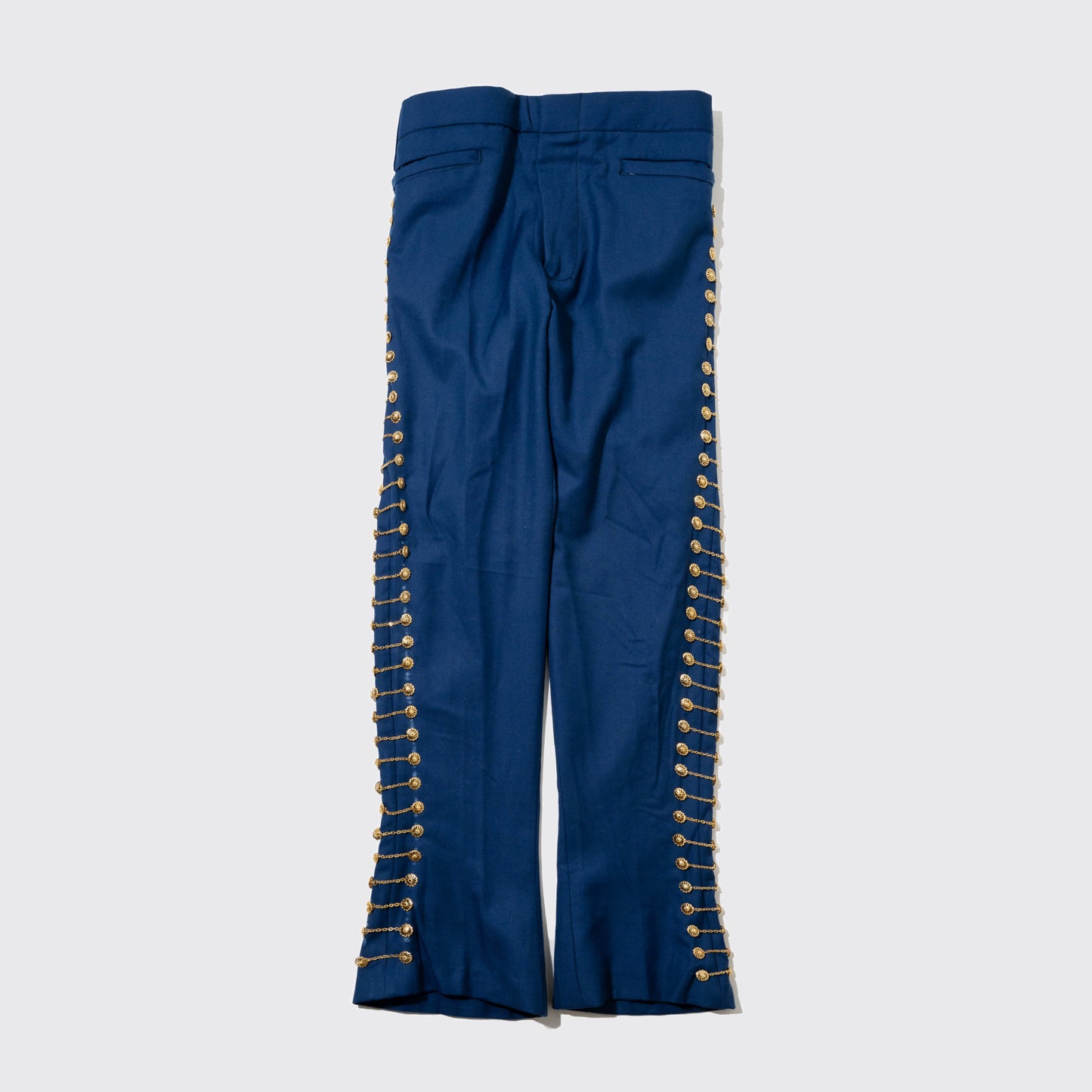 vintage side chain flare trousers