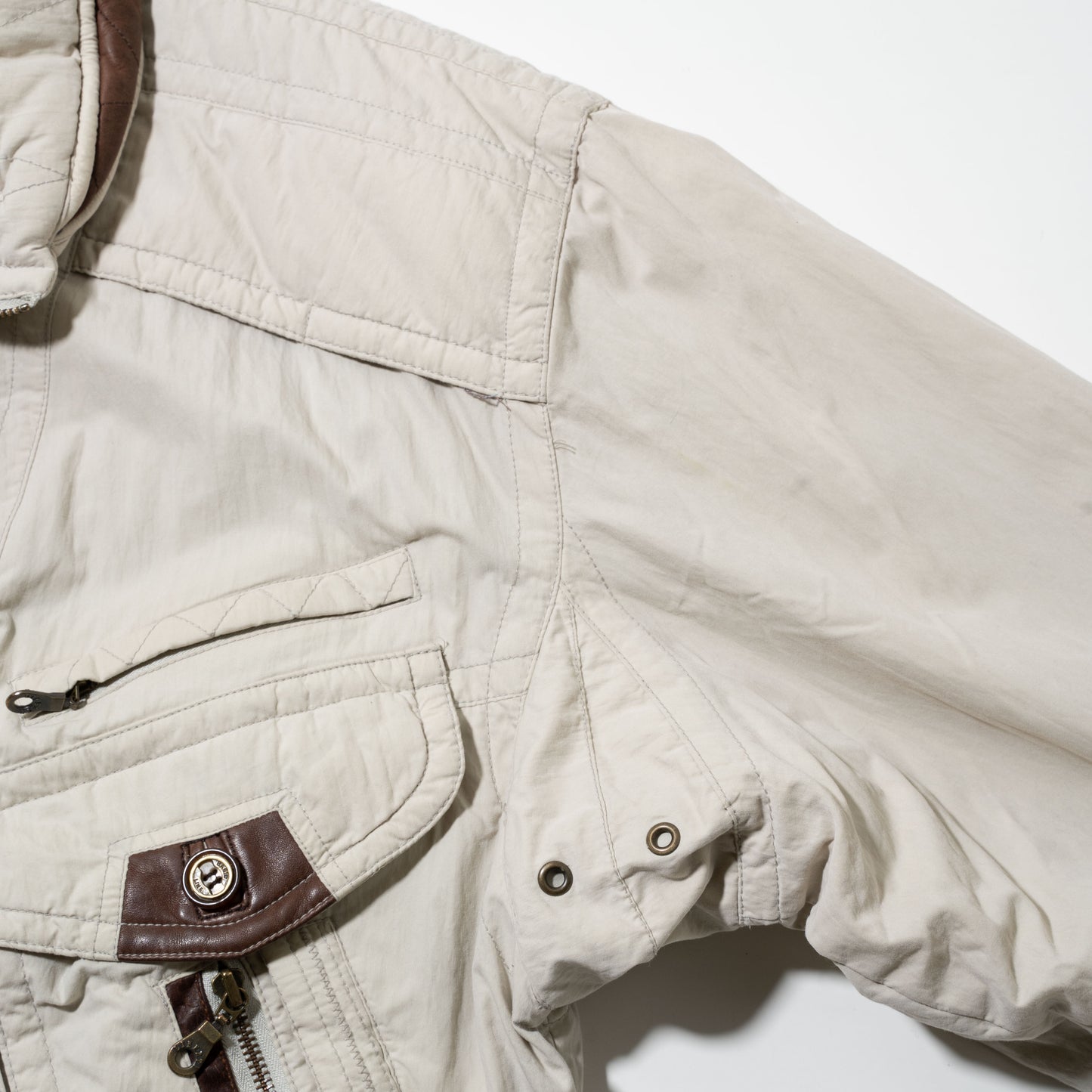 vintage padded bomber jacket