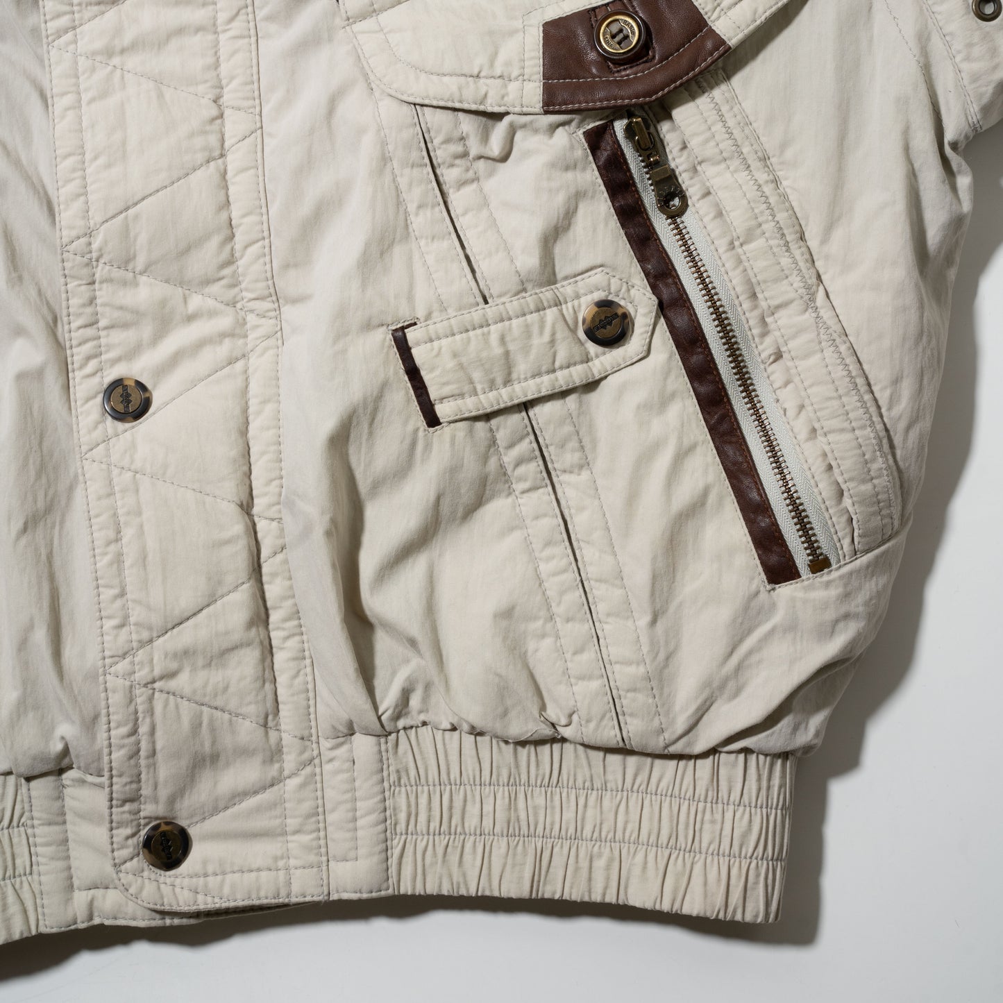 vintage padded bomber jacket