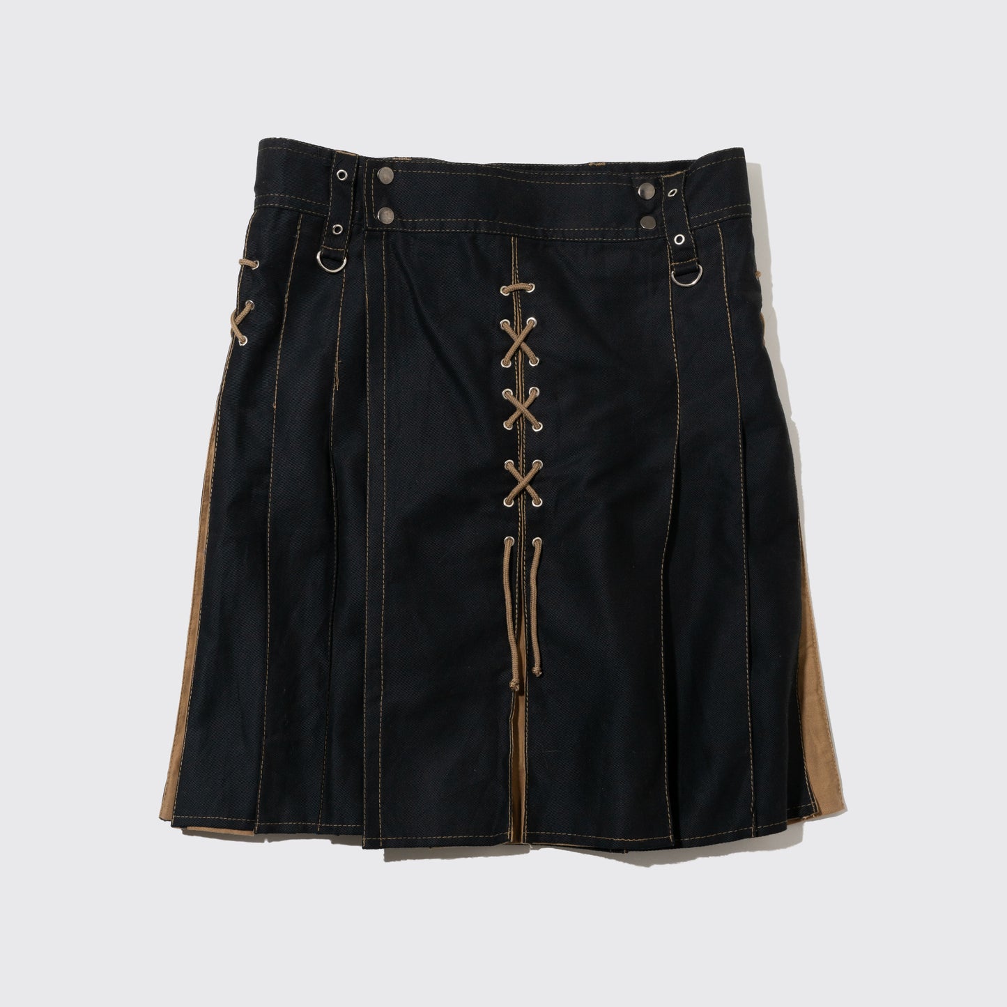 vintage pleats wrap skirt