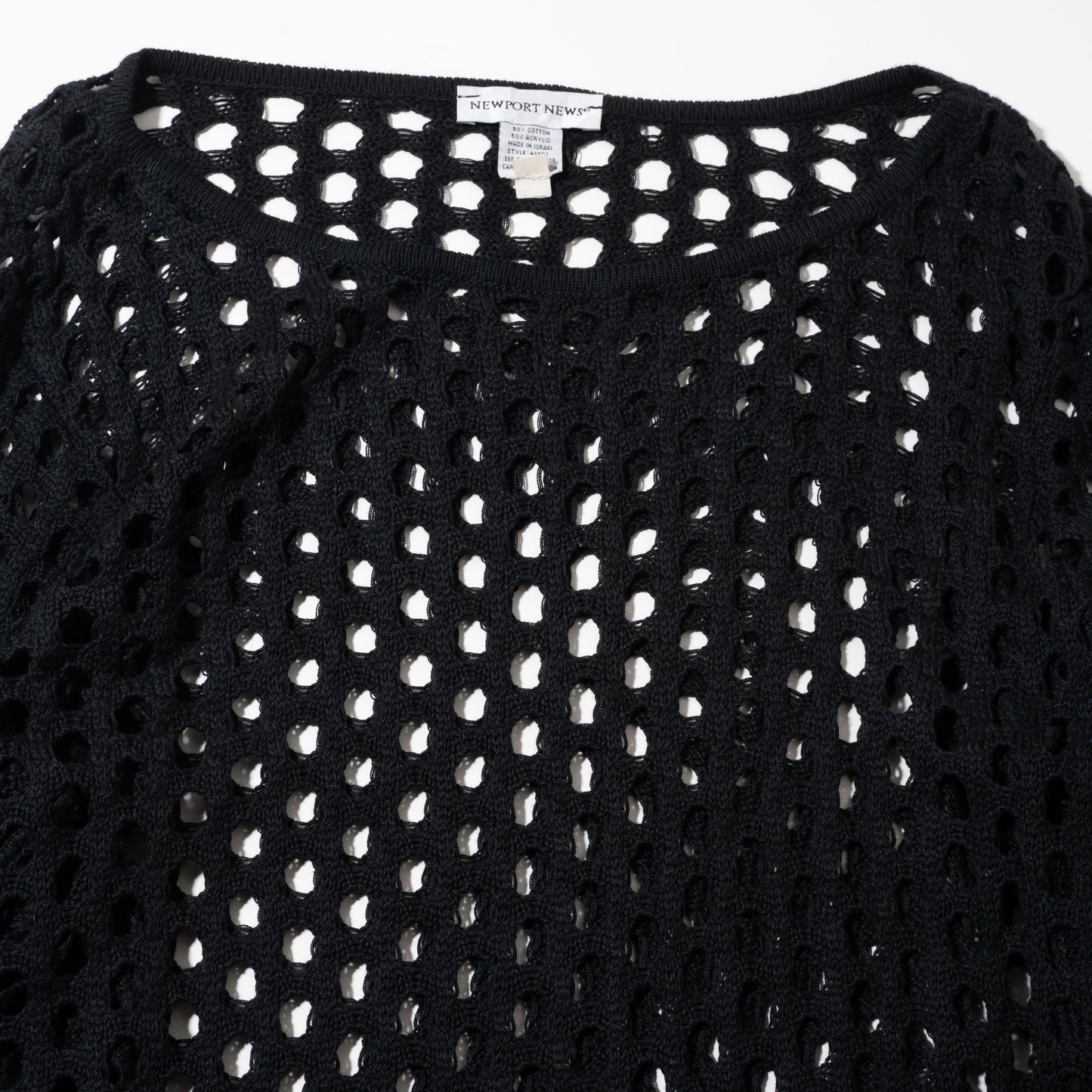 vintage mesh knit sweater