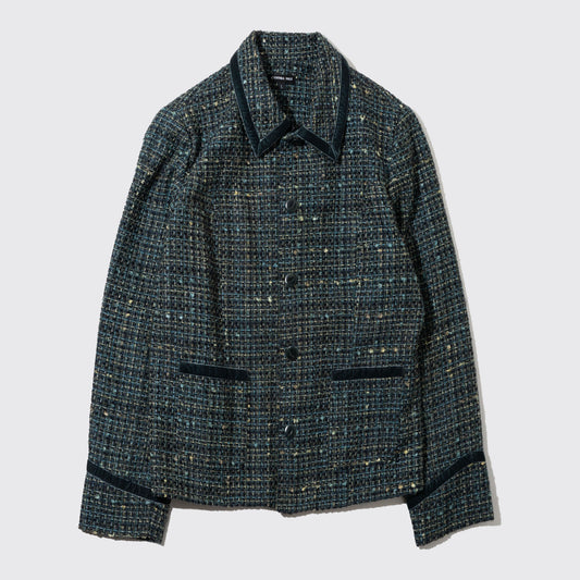 vintage pipng tweed jacket