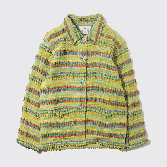 vintage multi color tweed jacket