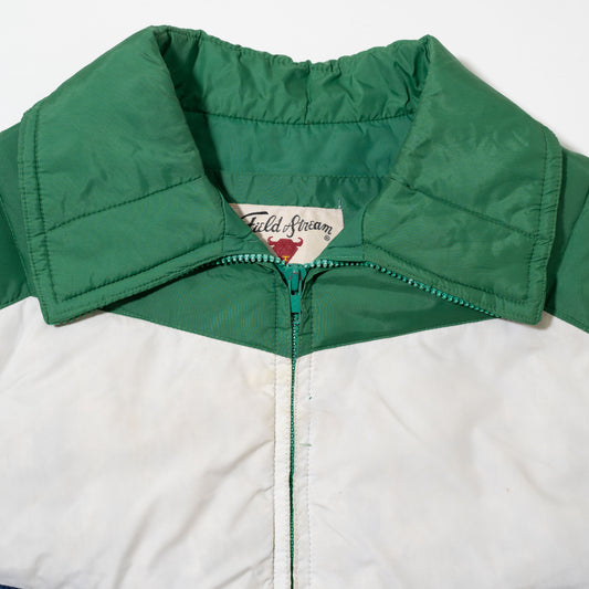 vintage zigzag puffer vest