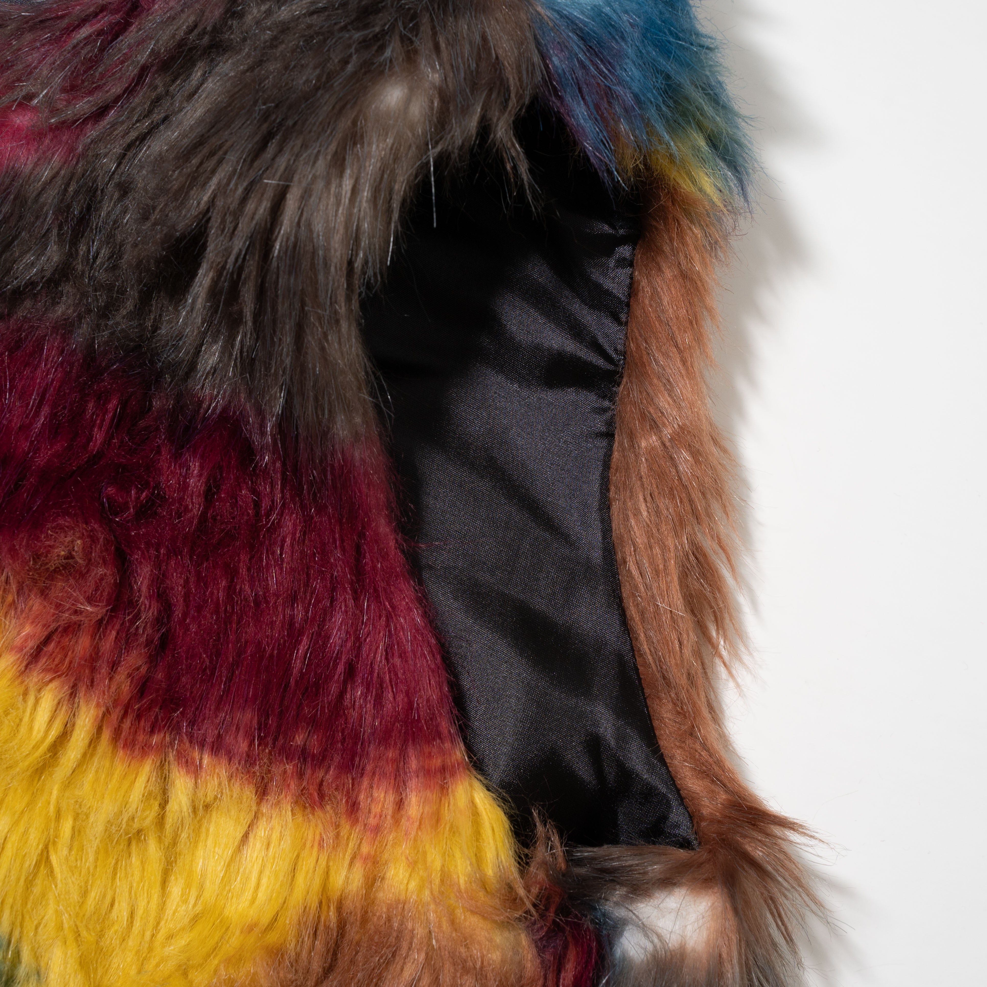 Colorful faux sale fur vest