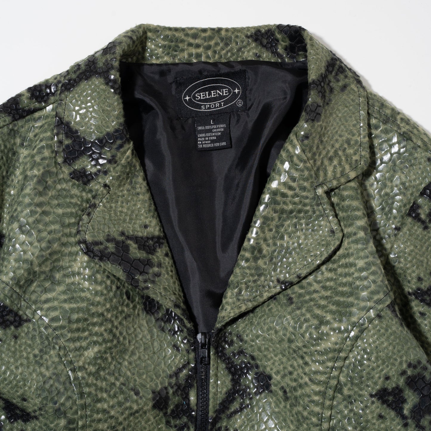vintage faux python jacket