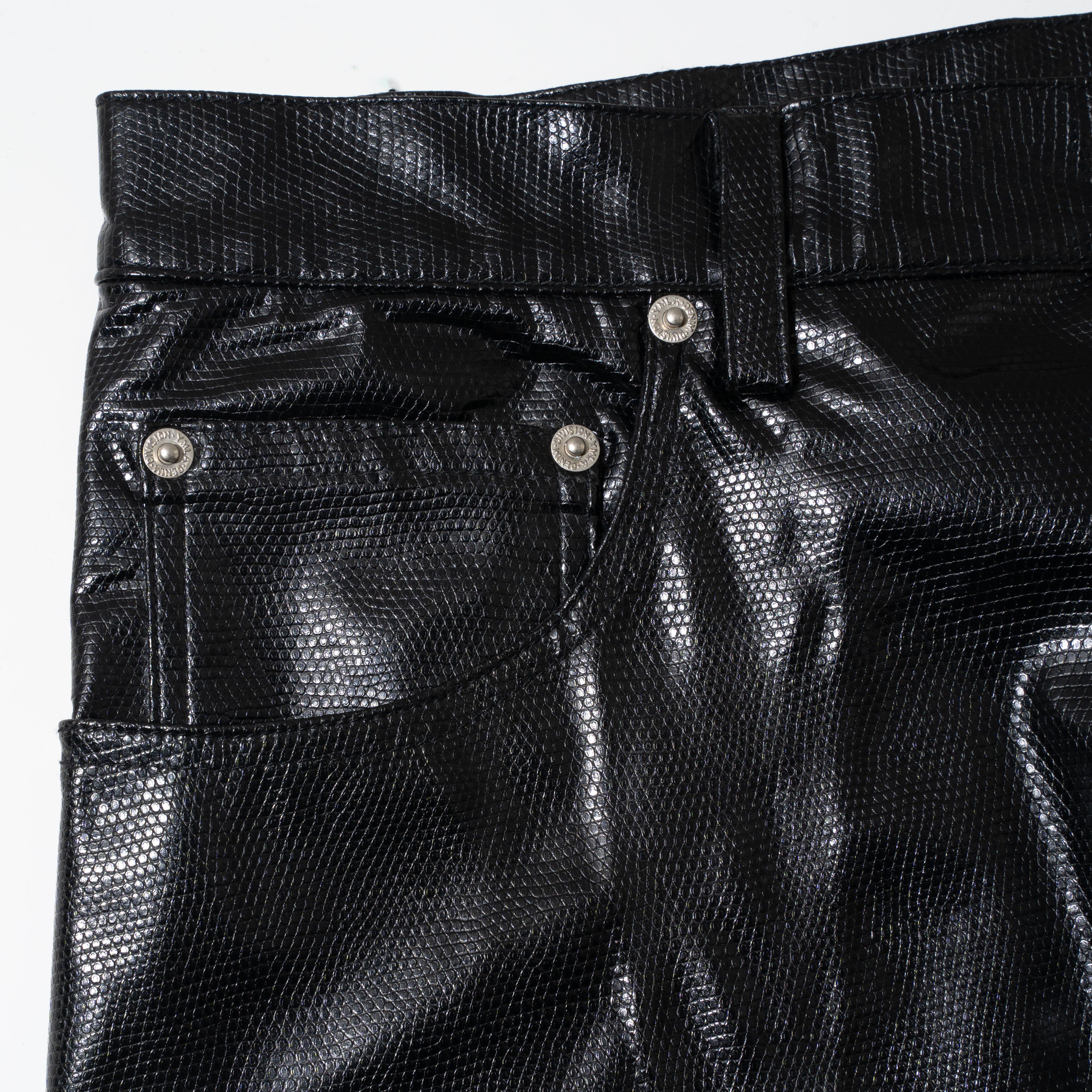 vintage faux leather straight trousers – NOILL