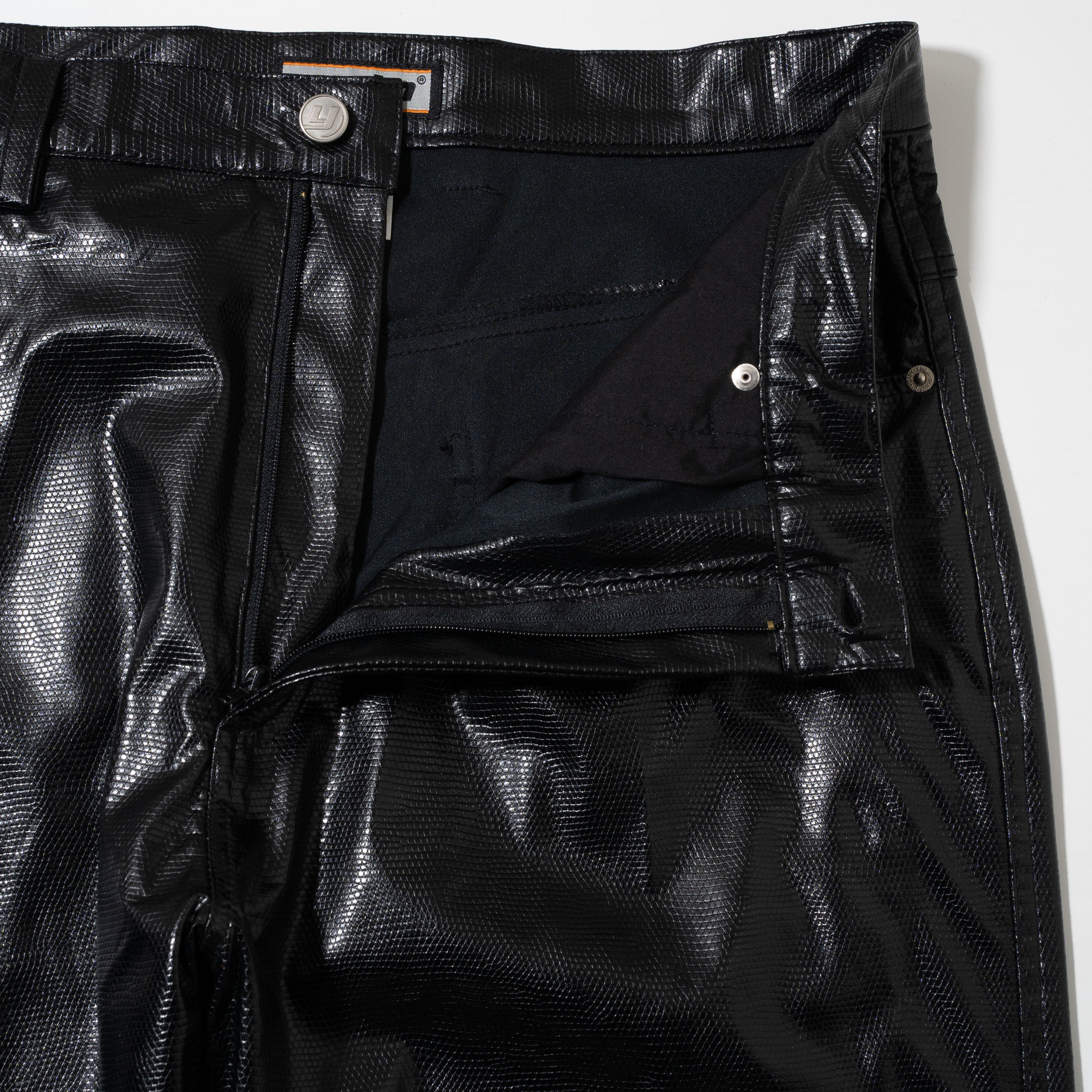 vintage faux leather straight trousers – NOILL