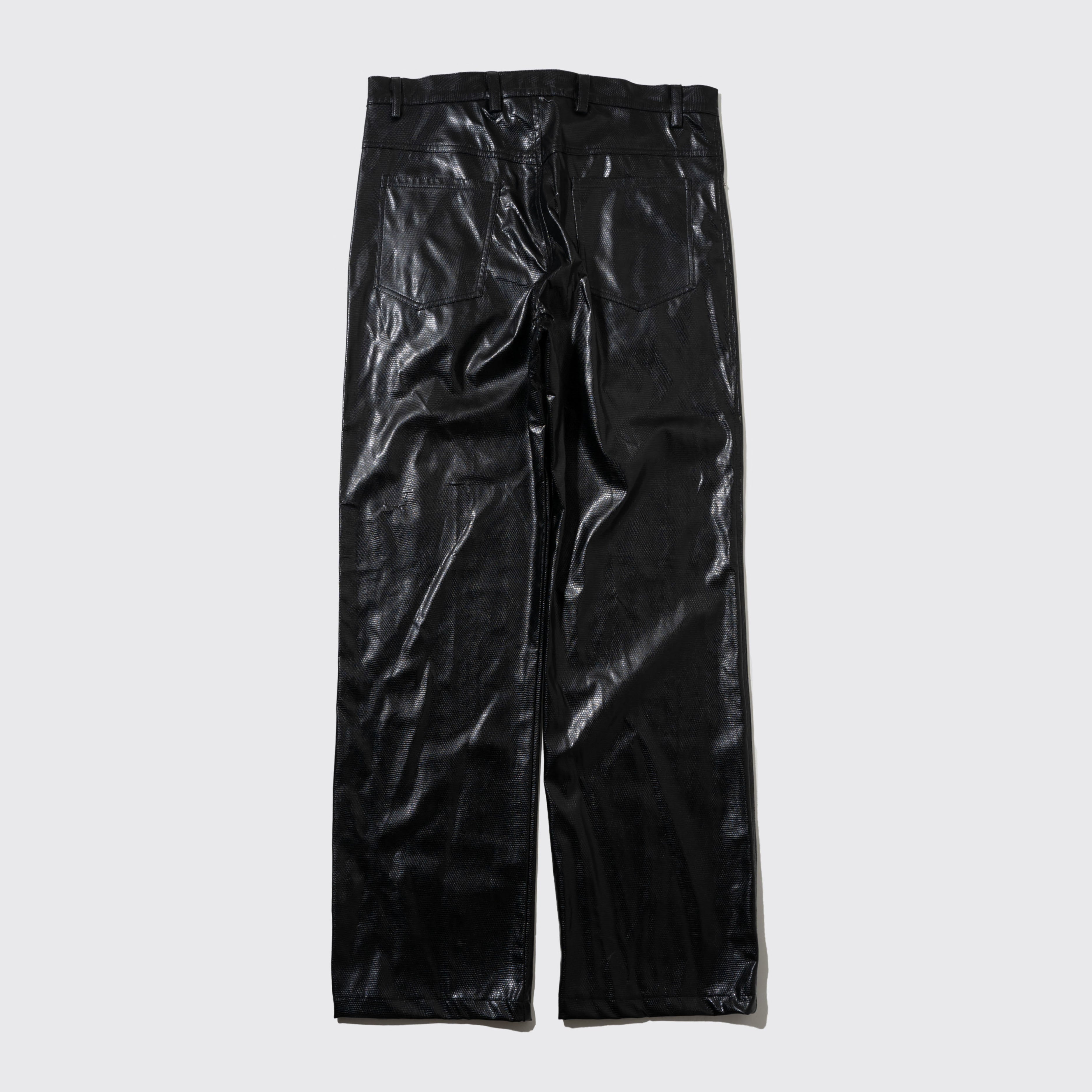 vintage faux leather straight trousers – NOILL