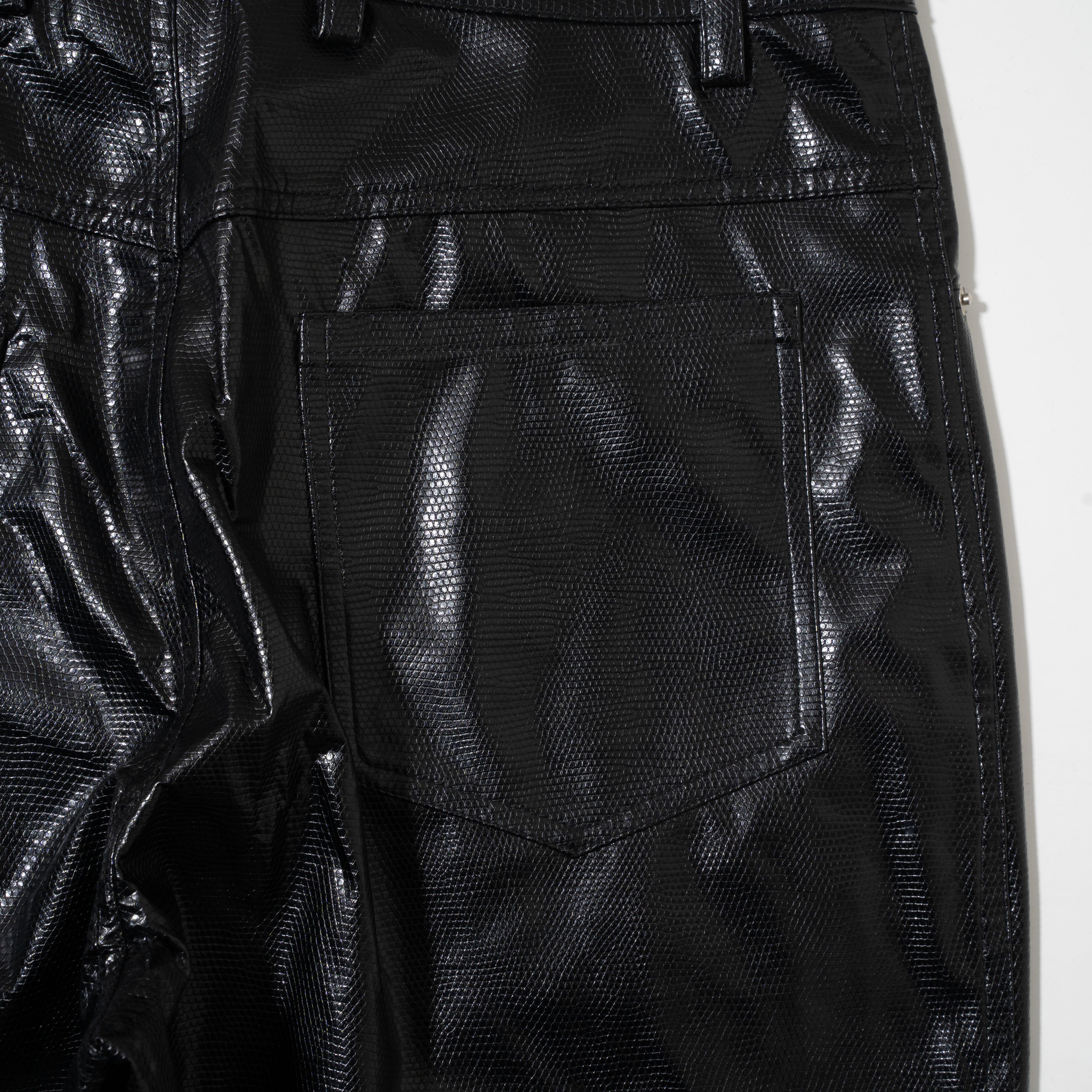 vintage faux leather straight trousers – NOILL