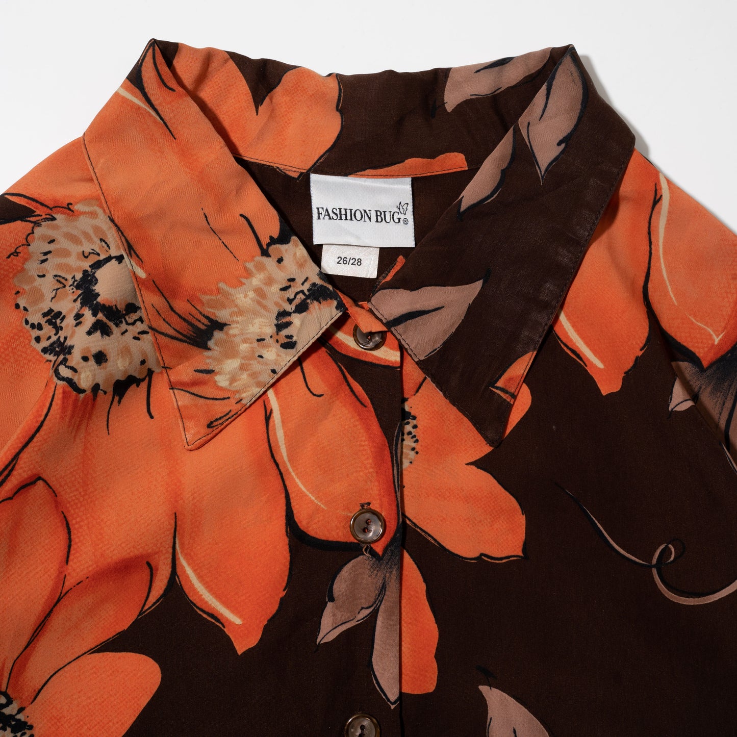 vintage flower loose shirt