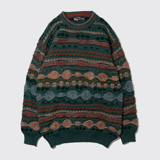 vintage loose 3d knit sweater