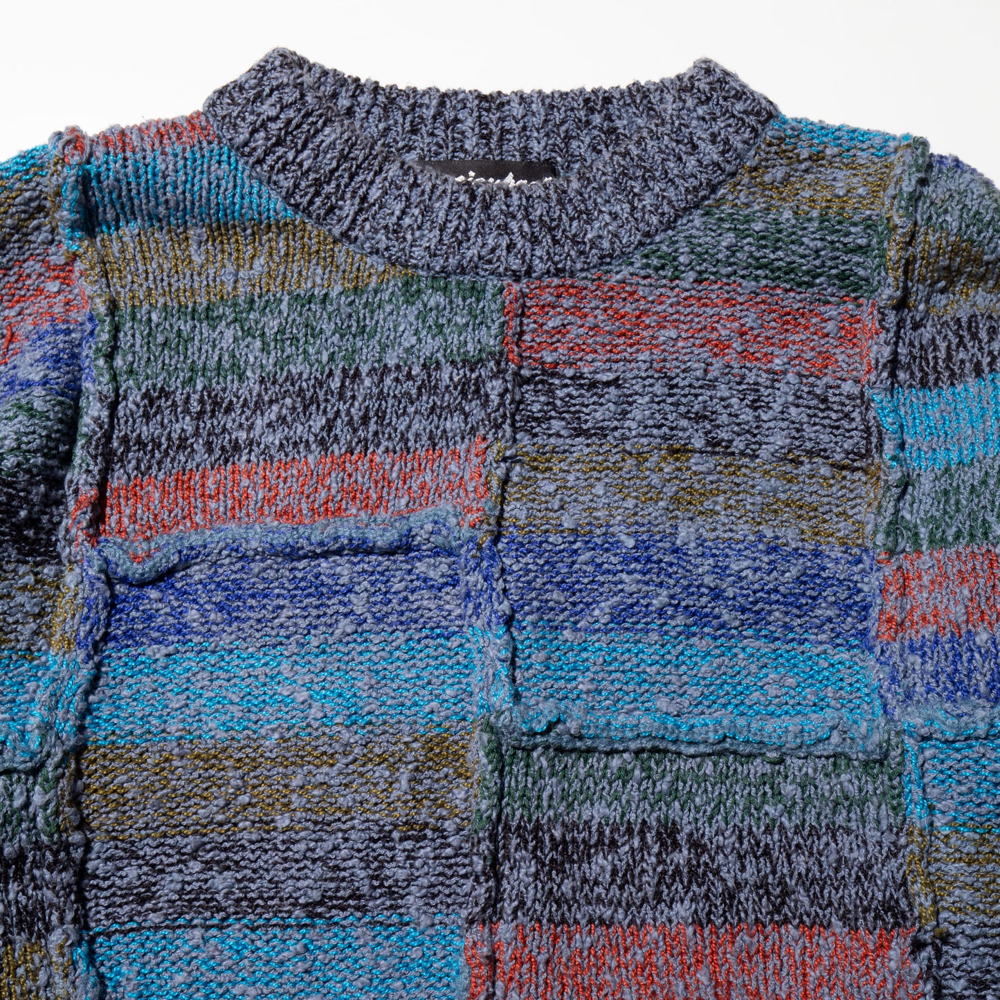 vintage loose multi color nep sweater