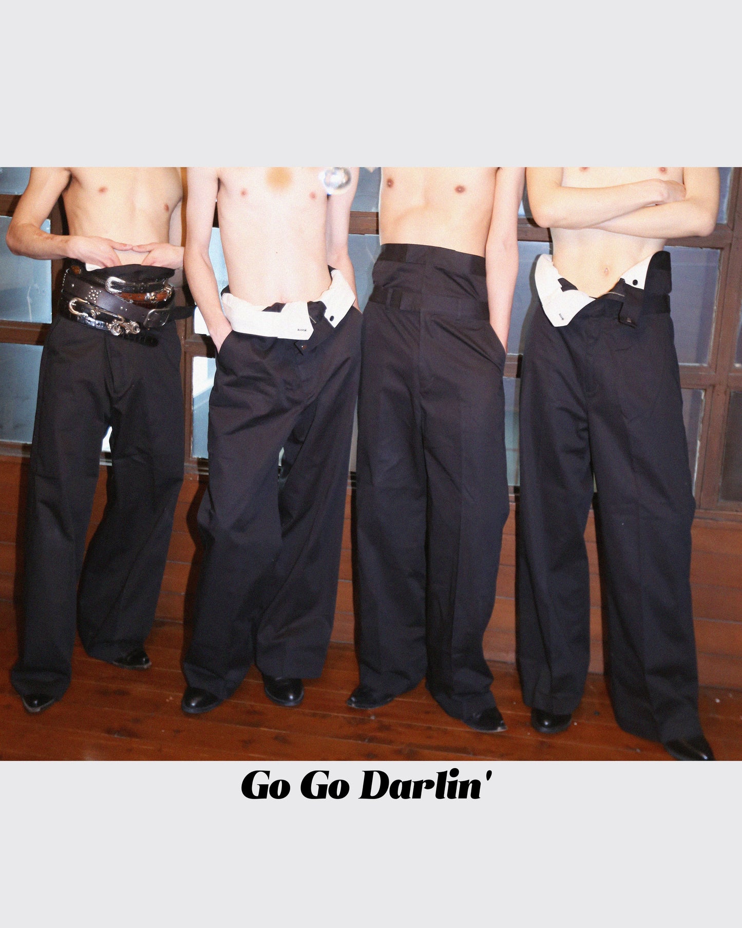 Go Go Darlin' - " DOUBLE WAIST WIDE SLACKS "