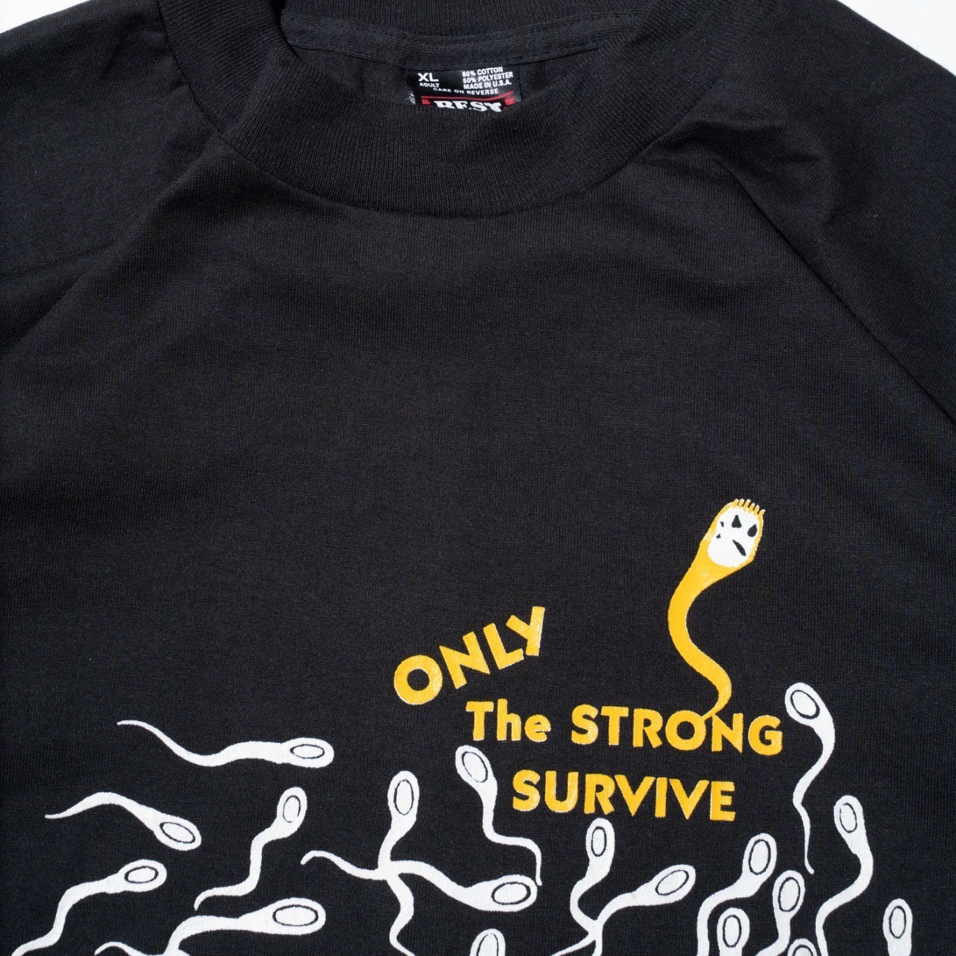 vintage 90's sperm t-shirt , body-screen stars dead stock
