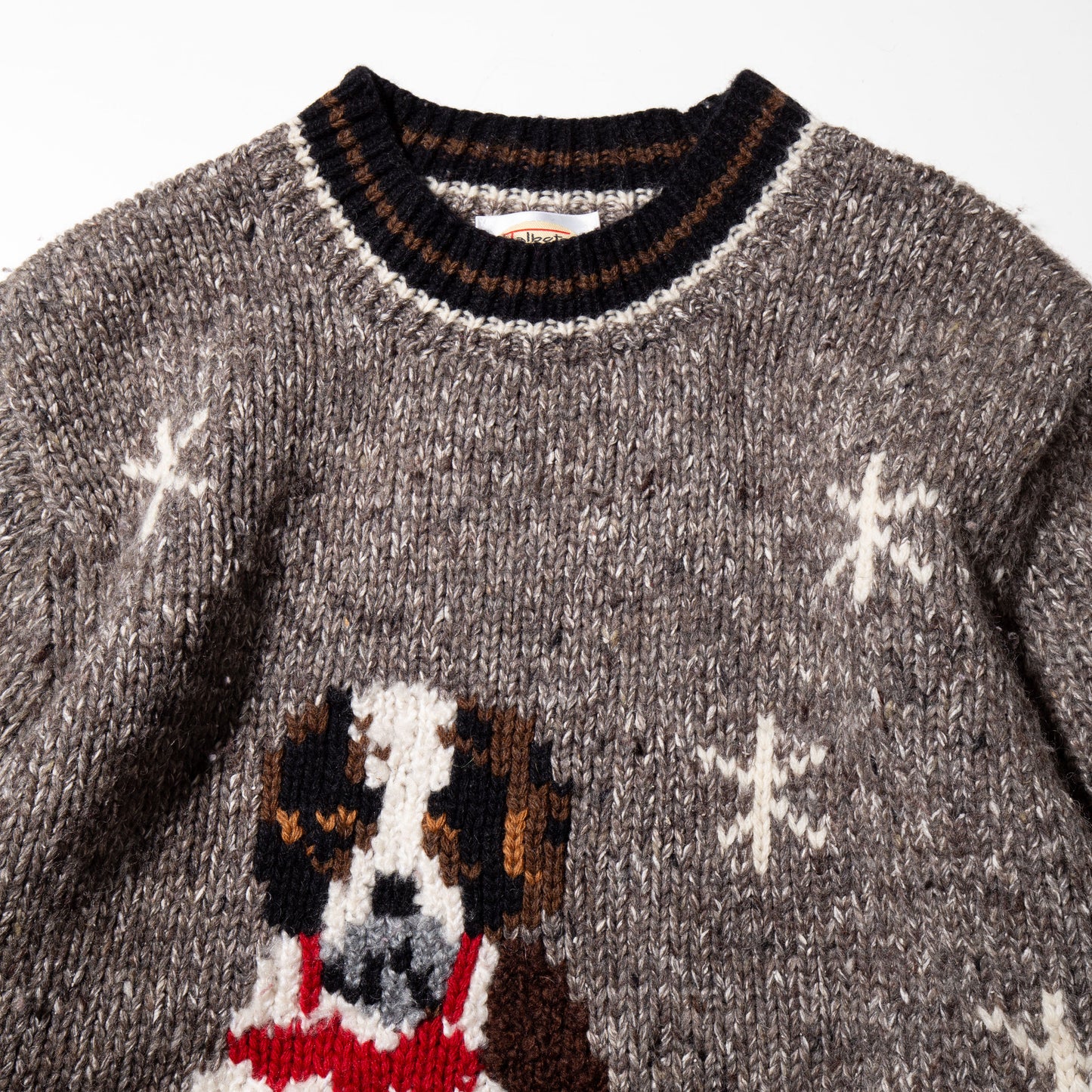 vintage dog mordic sweater