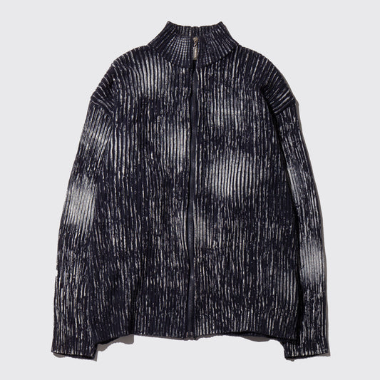 vintage fade print drivers sweater