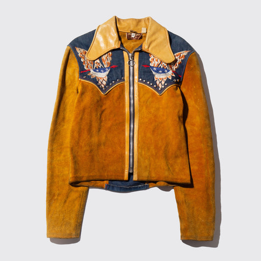 vintage craft leather jacket