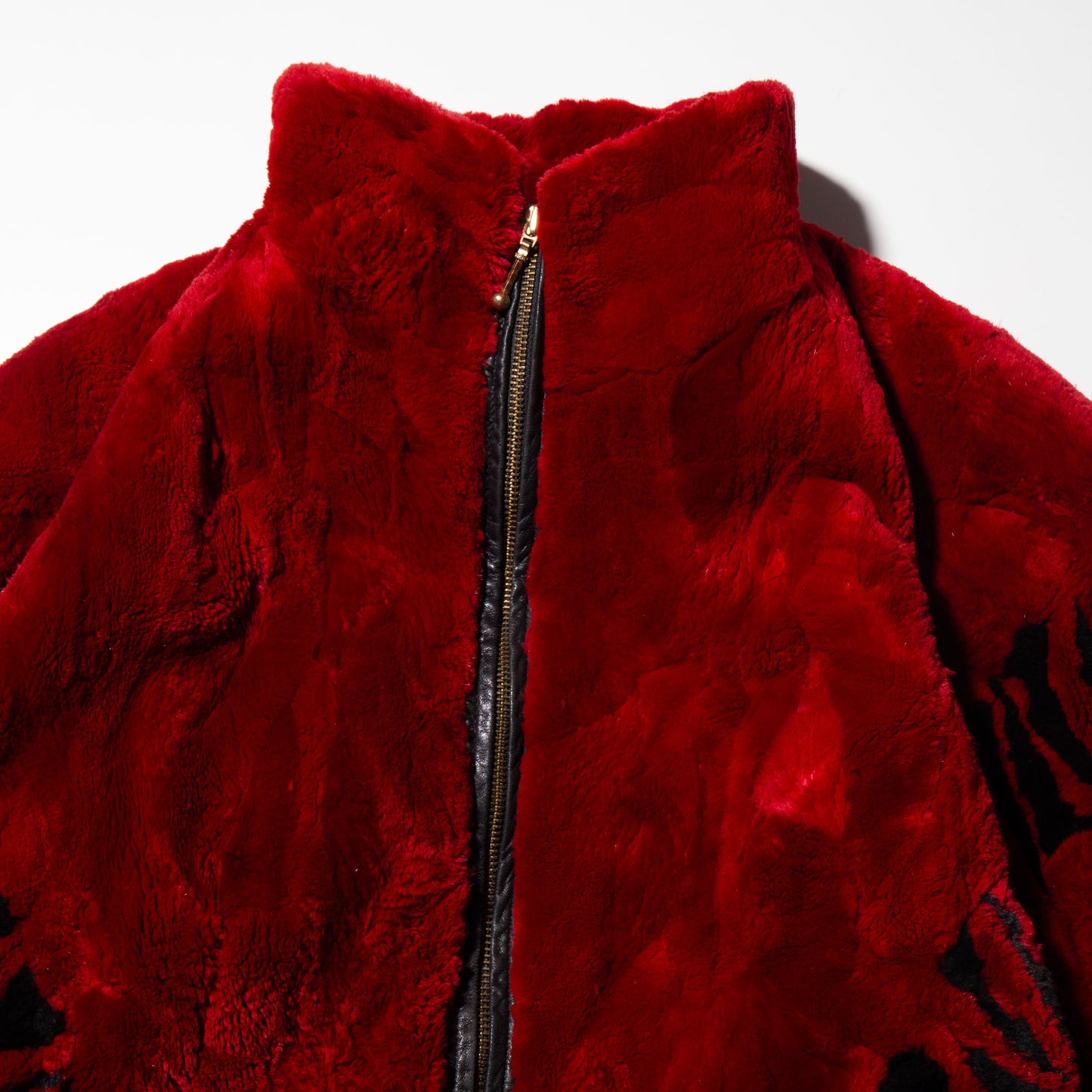 vintage zipped fur jacket