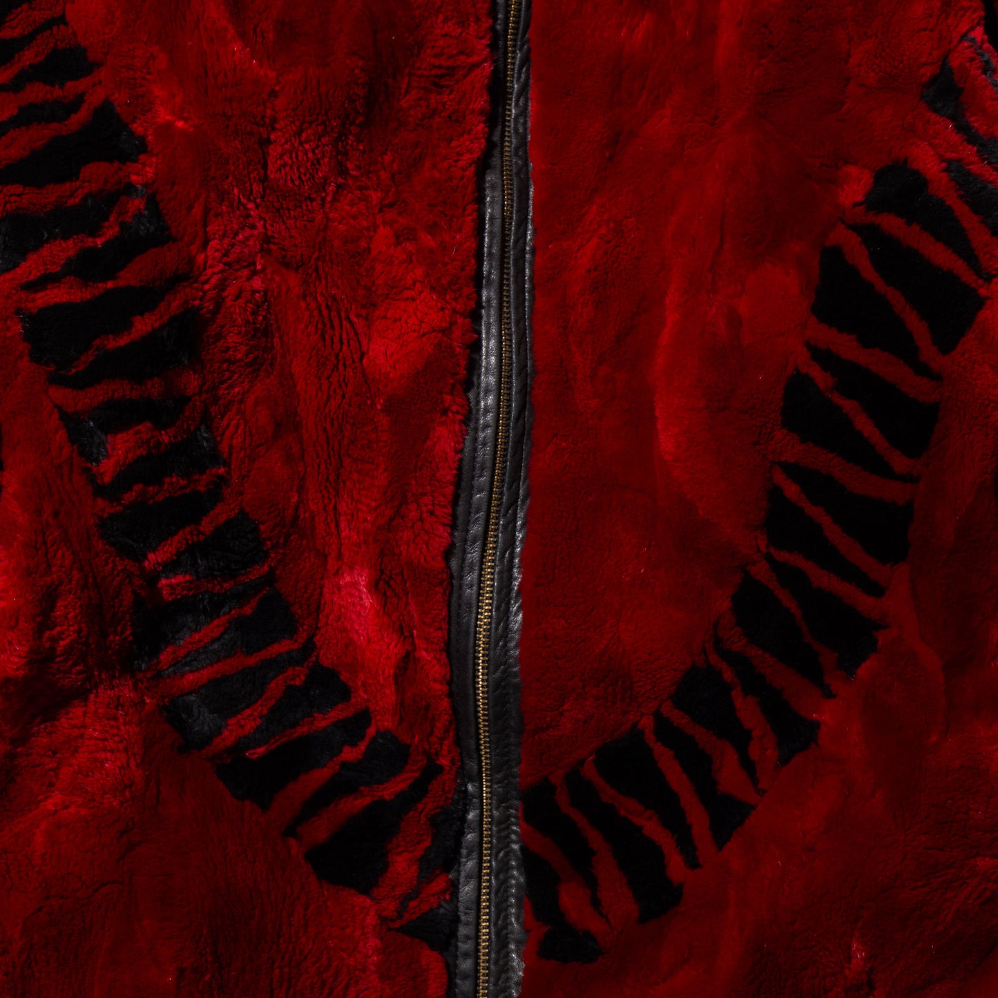 vintage zipped fur jacket