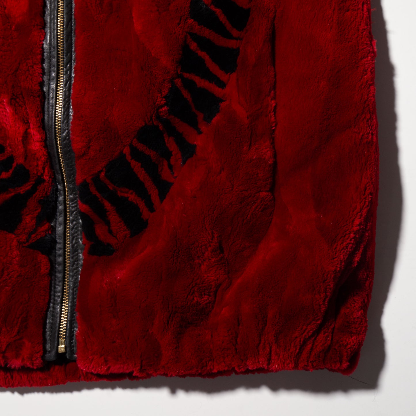 vintage zipped fur jacket