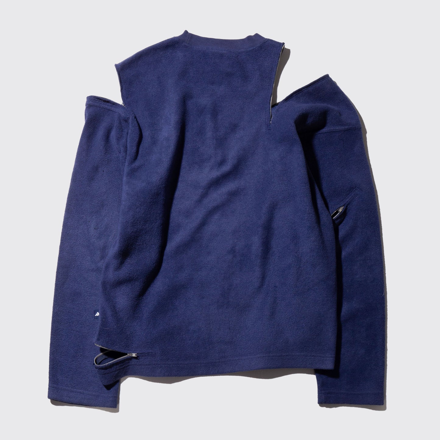 vintage irregular zip pullover