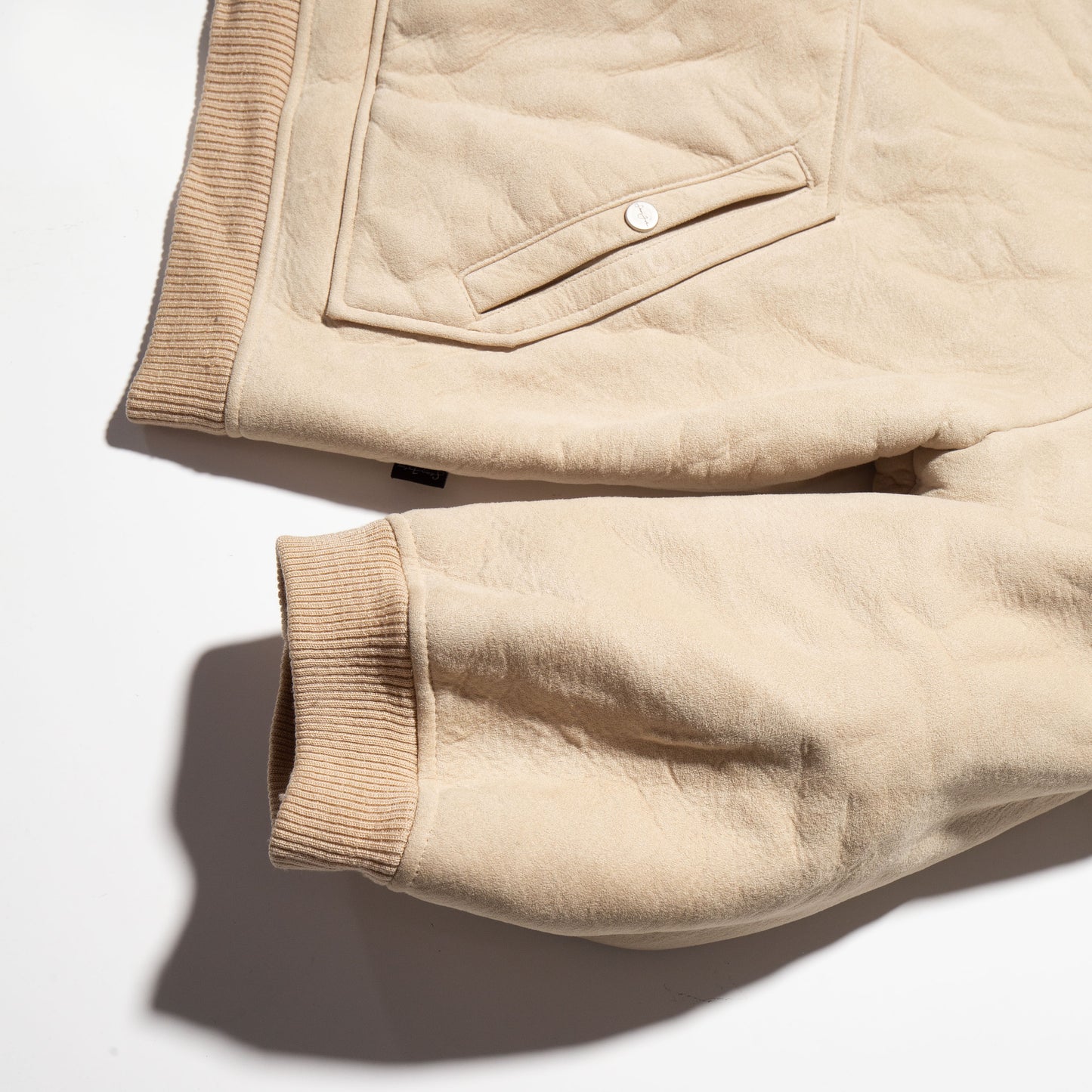 vintage sean john faux leather loose bomber jacket