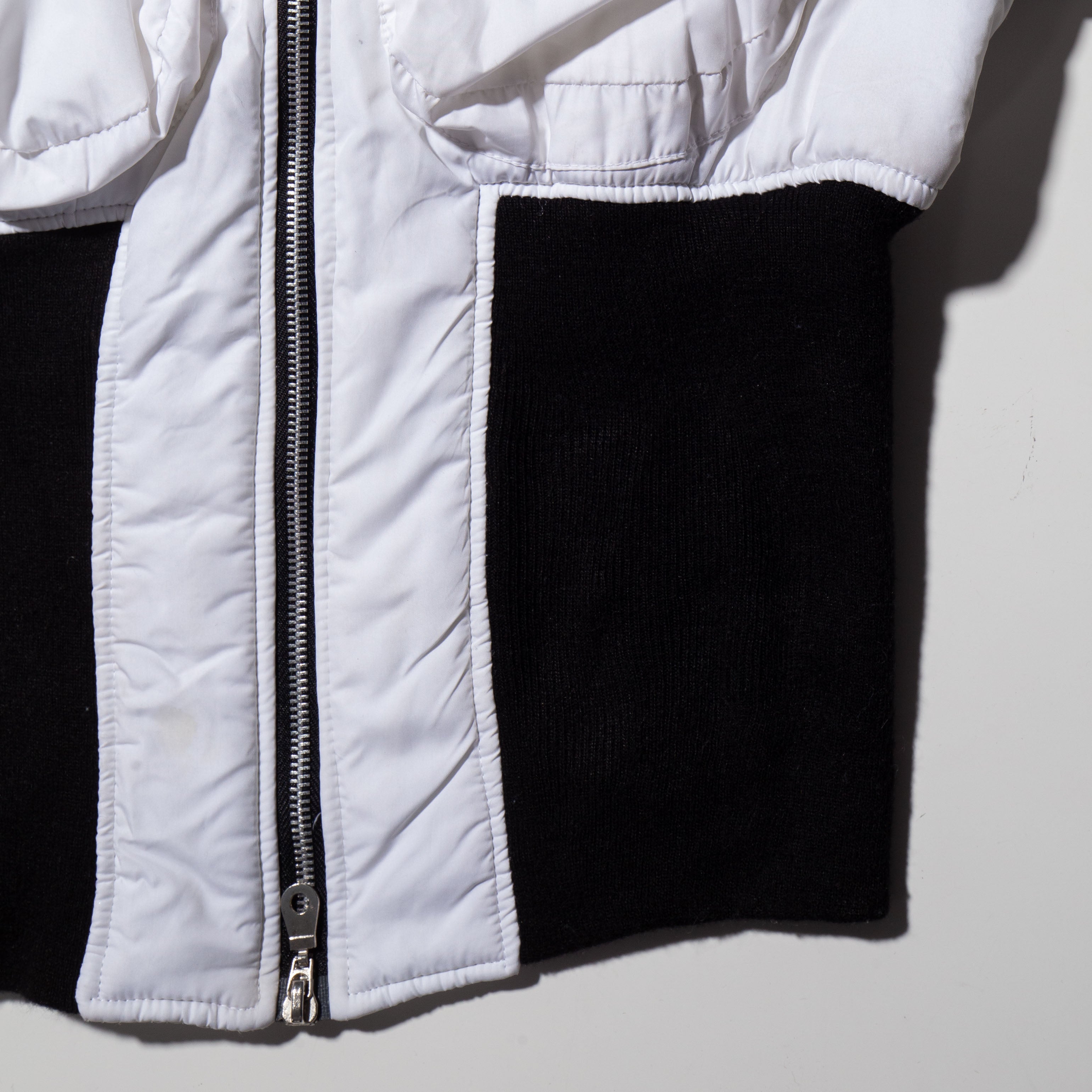 vintage y2k long rib short padded jacket – NOILL
