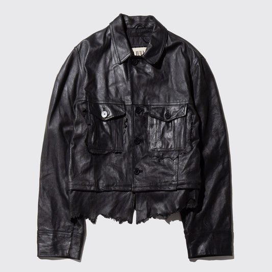 remake broken leather jacket