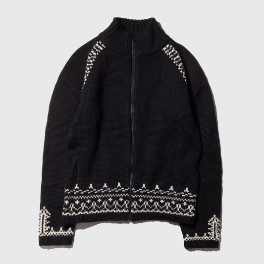 vintage nordic drivers sweater