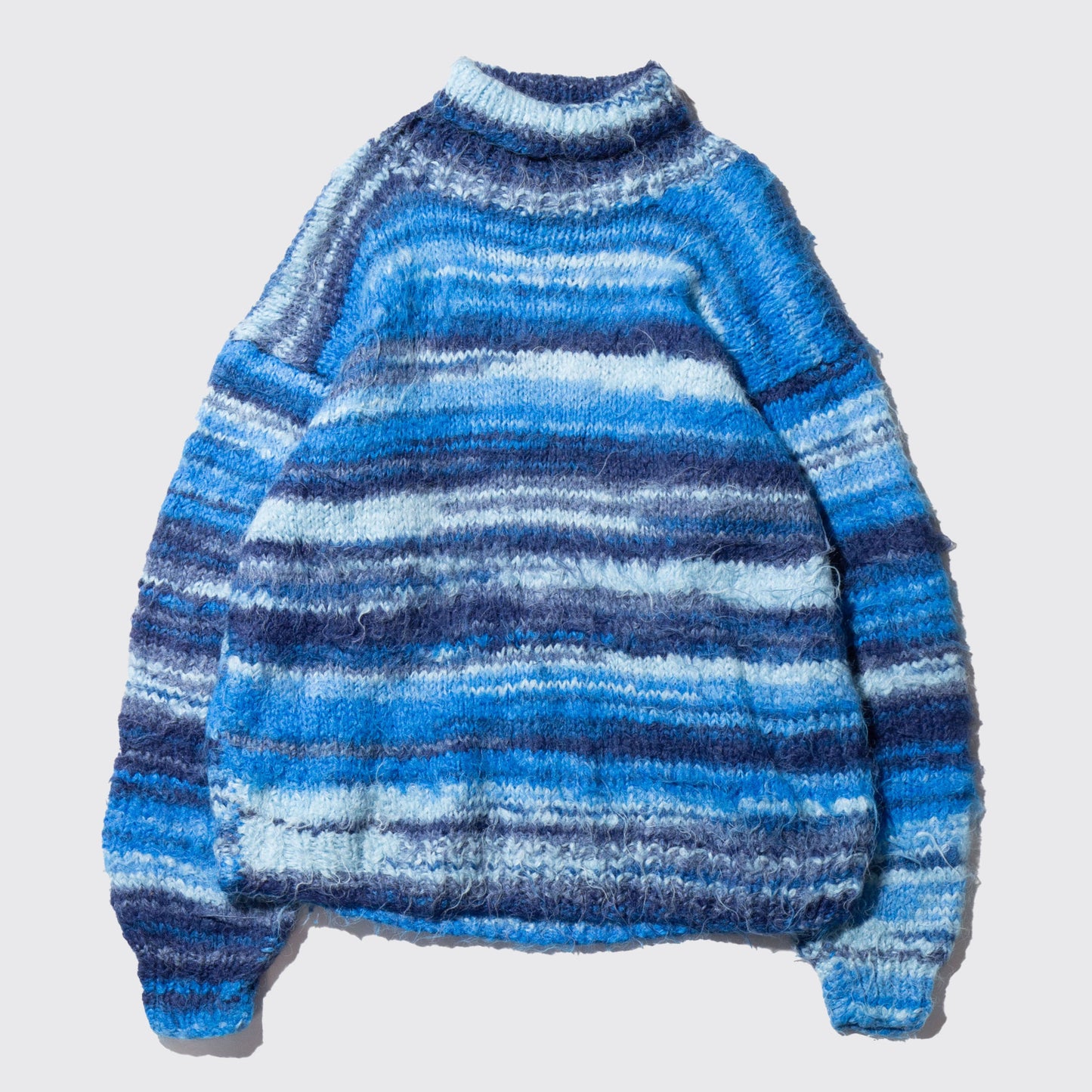 vintage melange border mohair sweater
