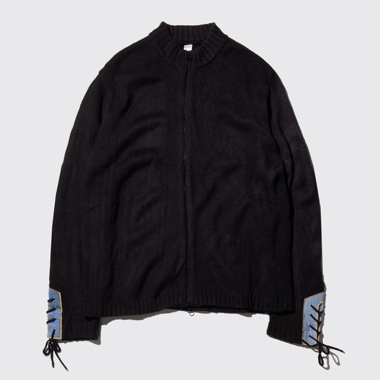 vintage lace up drivers sweater