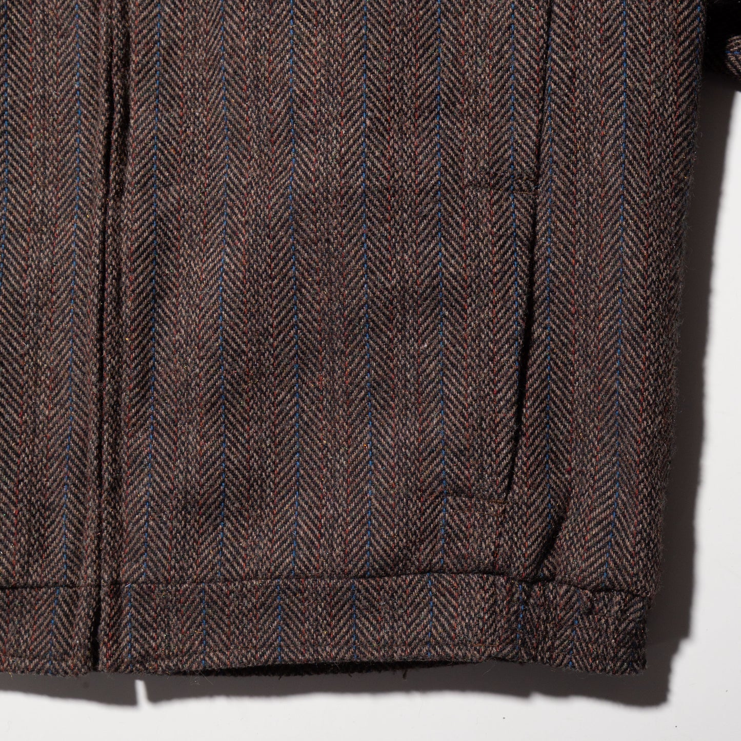 vintage herringbone wool western jacket