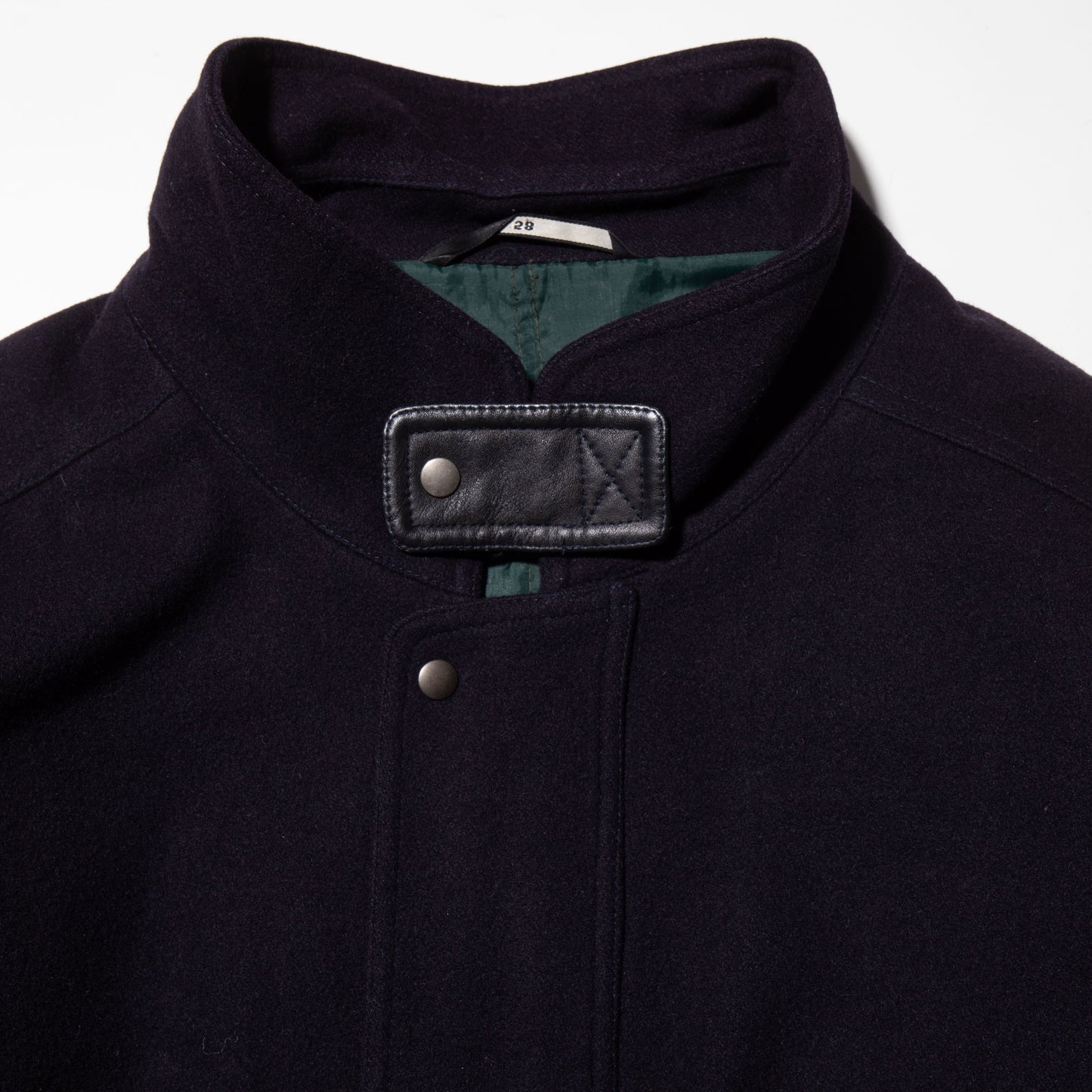 vintage euro stand collar loose wool jacket