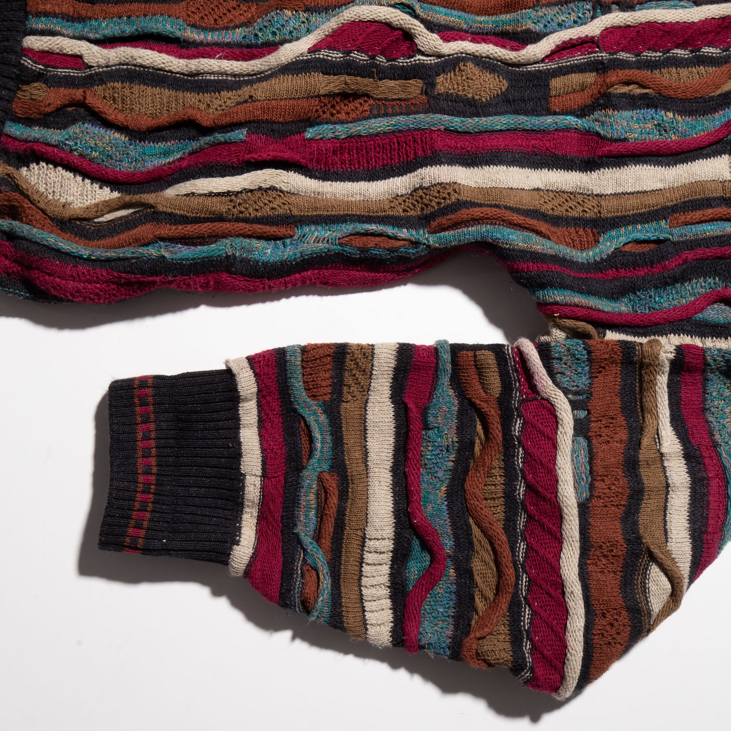 vintage 3d knit cardigan