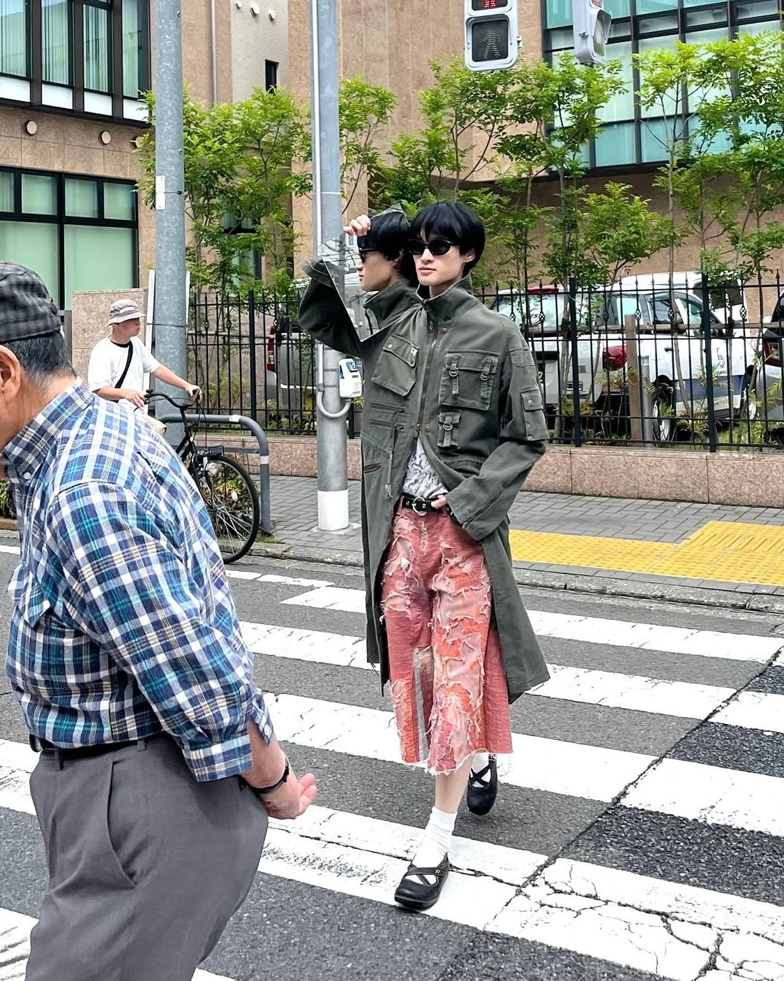 vintage distressed baggy shorts