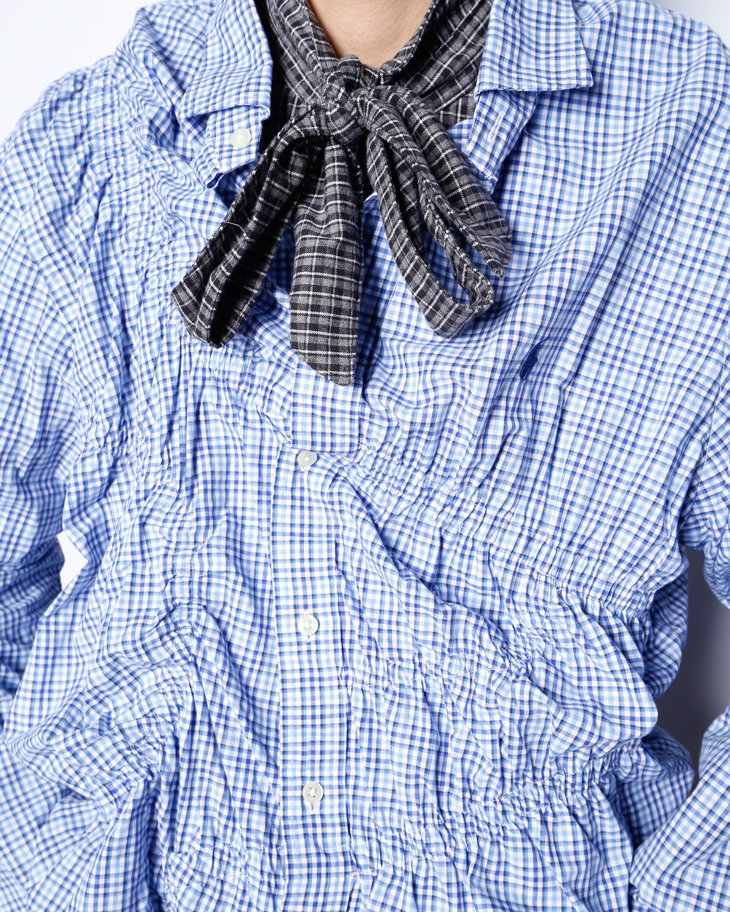 remake irregular gathering shirt